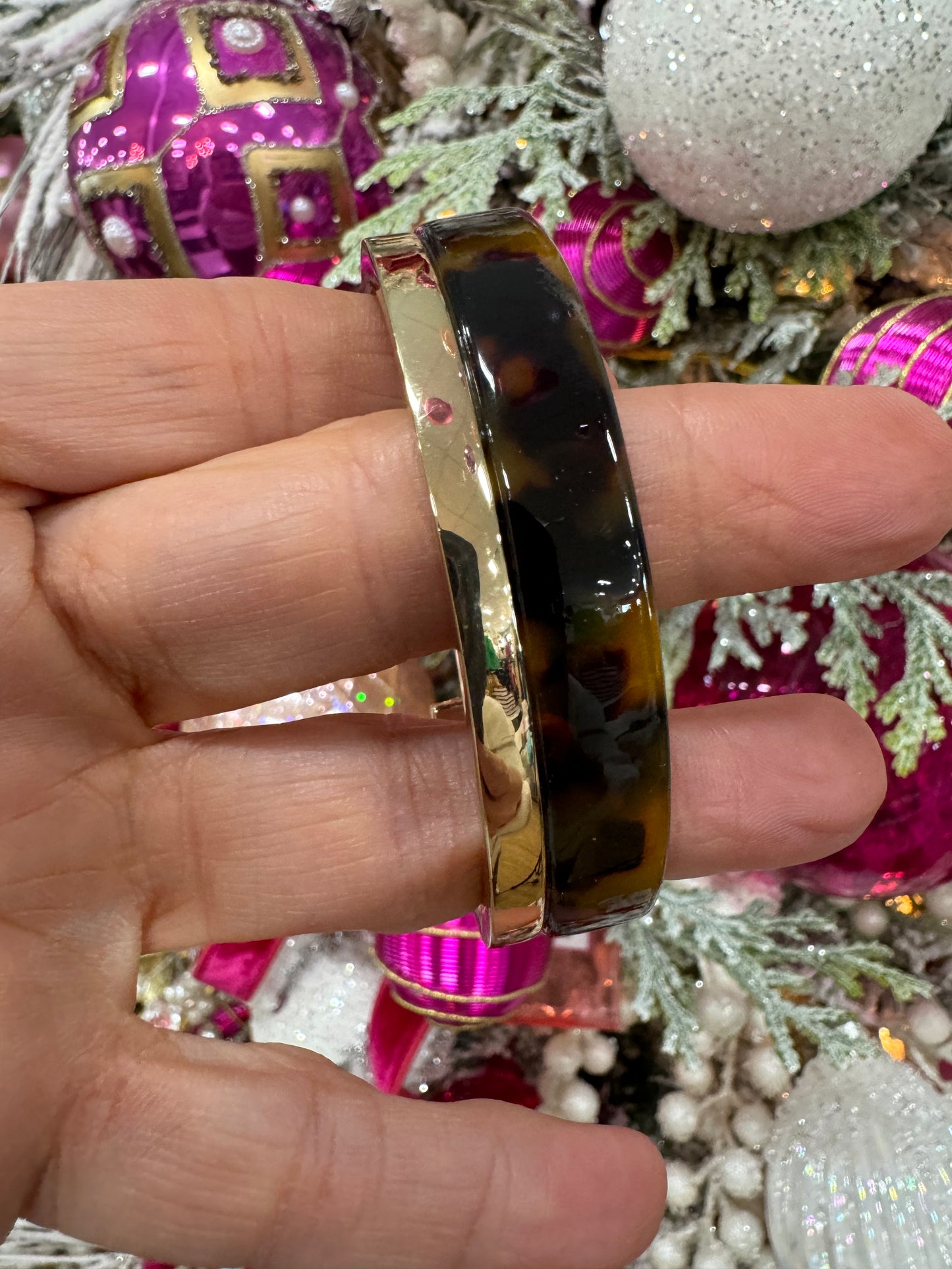 Tortoise cuff bracelet