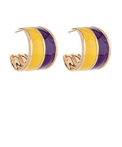 Purple/Gold hoops