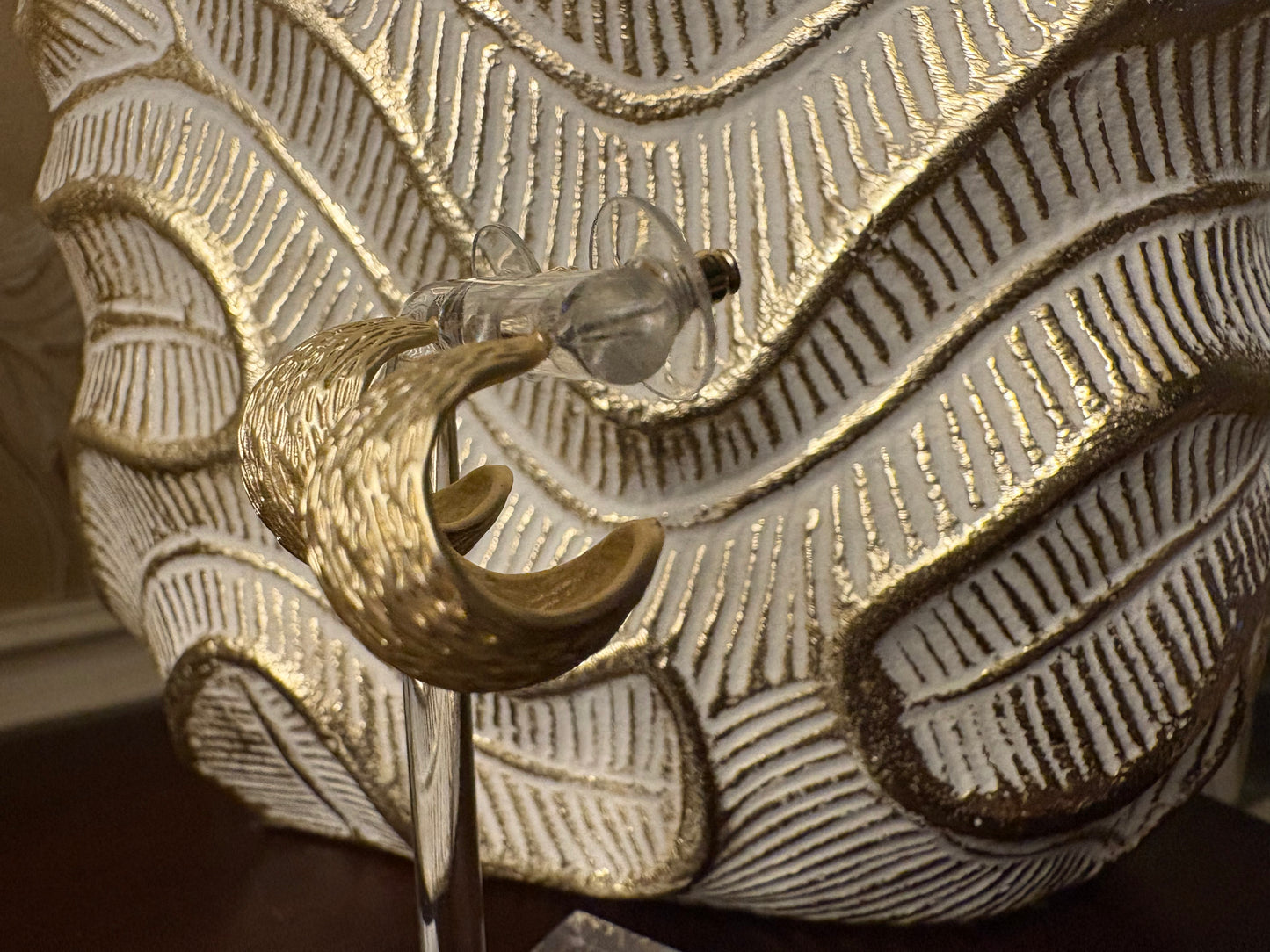 14K Gold Plated Textured Nugget Earrings