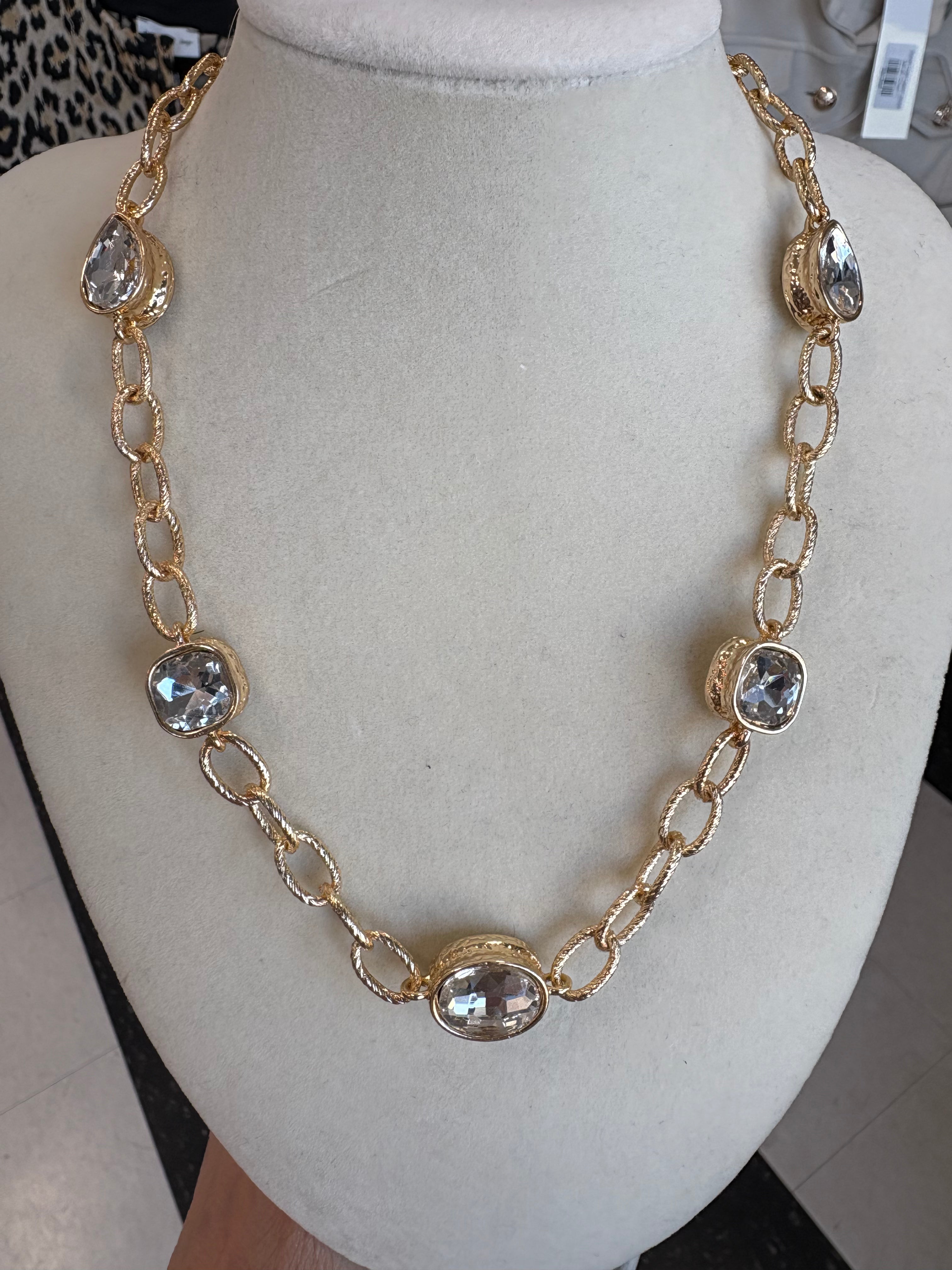 Gold Tear Drop Necklace