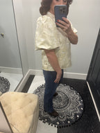 V-Neck Puff Sleeve Top