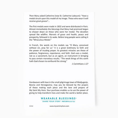 MSMH Miraculous Mary Blessing Bracelet 10 medal