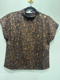 The Lila Leopard Suede Top