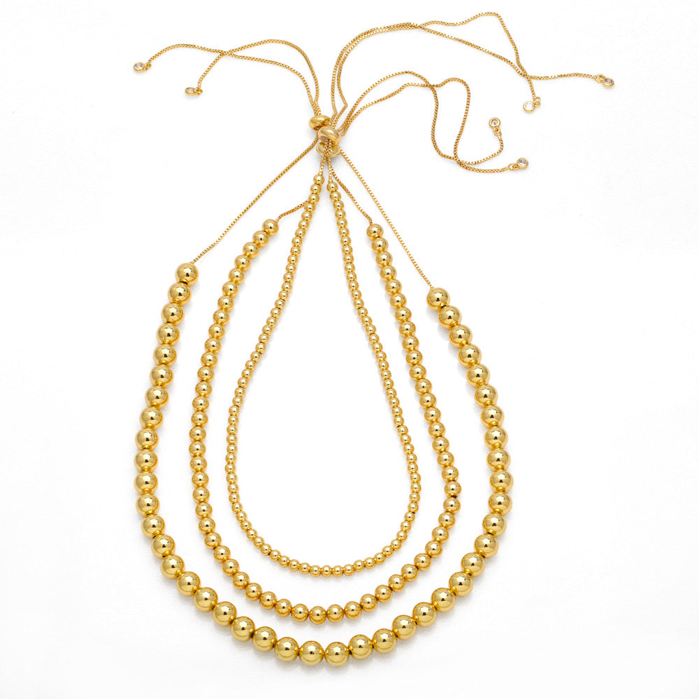 Aurelia Adjustable Ball Necklace!