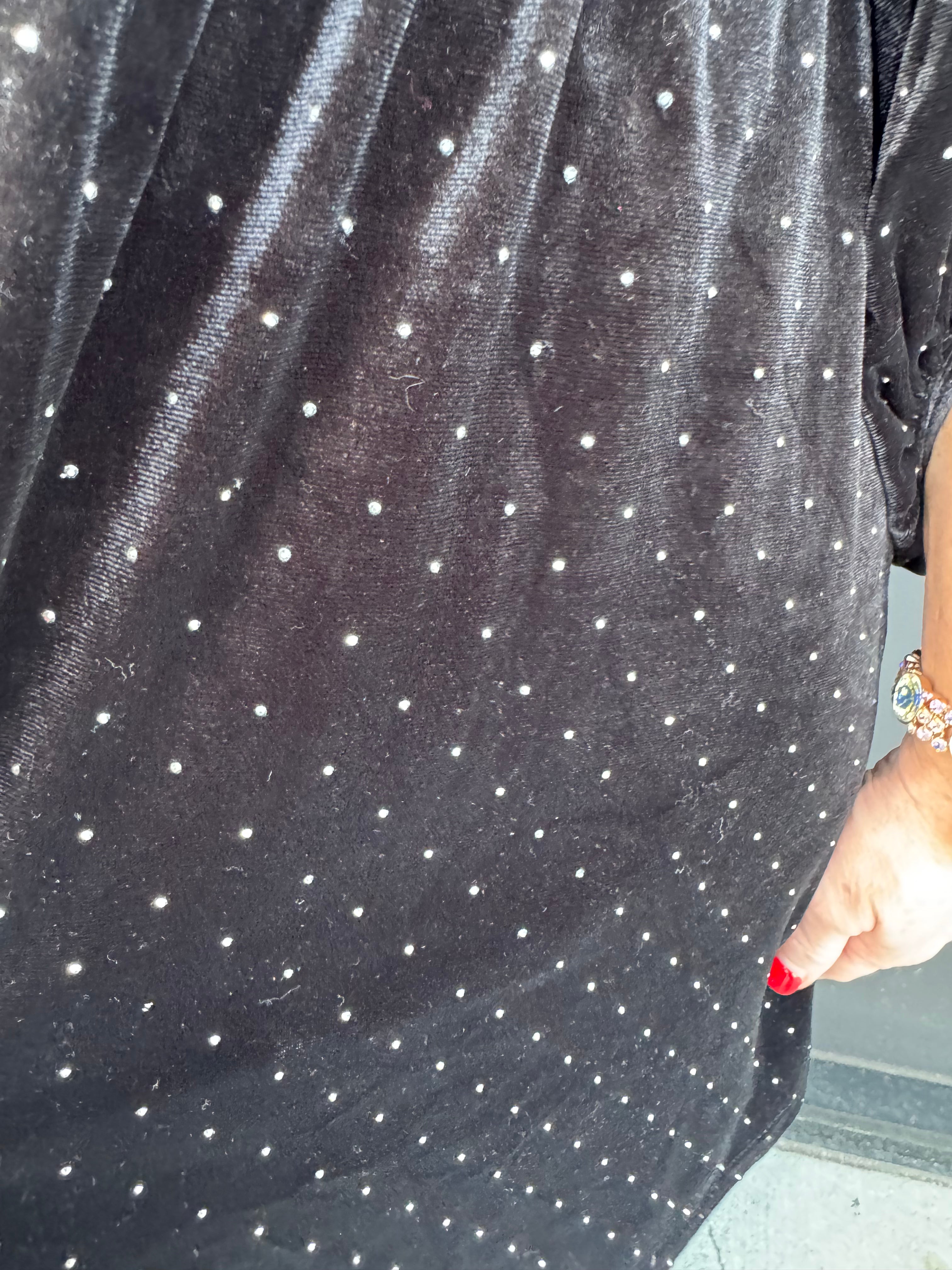 Beaded Velvet Tunic Dress - 𝐃𝐨𝐨𝐫 𝐁𝐮𝐬𝐭𝐞𝐫!