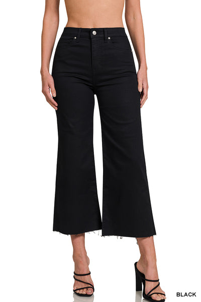 Hillary HR flare cropped demin
