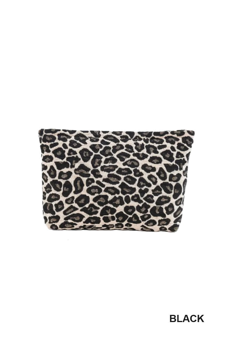 Leopard makeup pouch