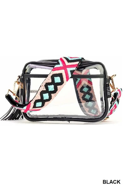 Zen clear bag with strap