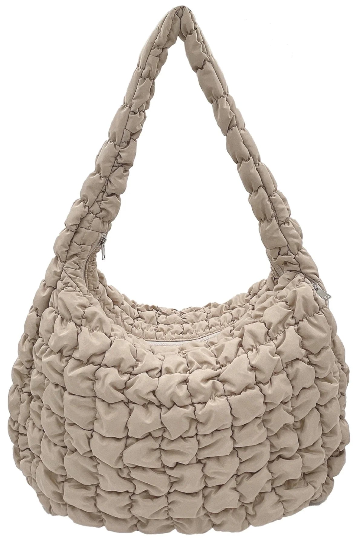Hana Quilted Puffer hobo bag