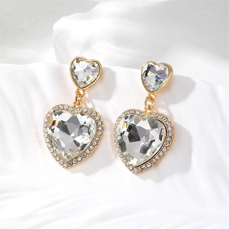 Radiant Love Double Heart Earrings!