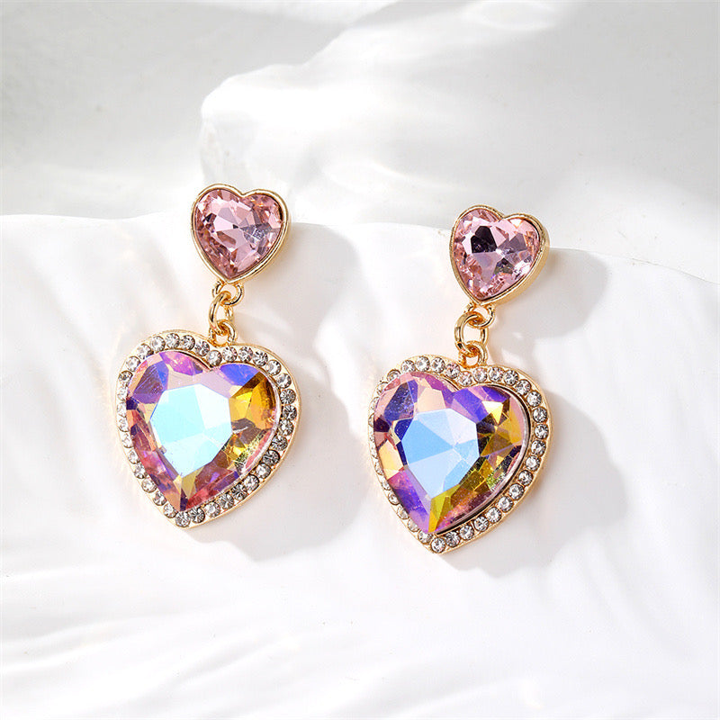 Radiant Love Double Heart Earrings!