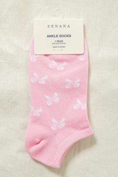 Bow ankle socks