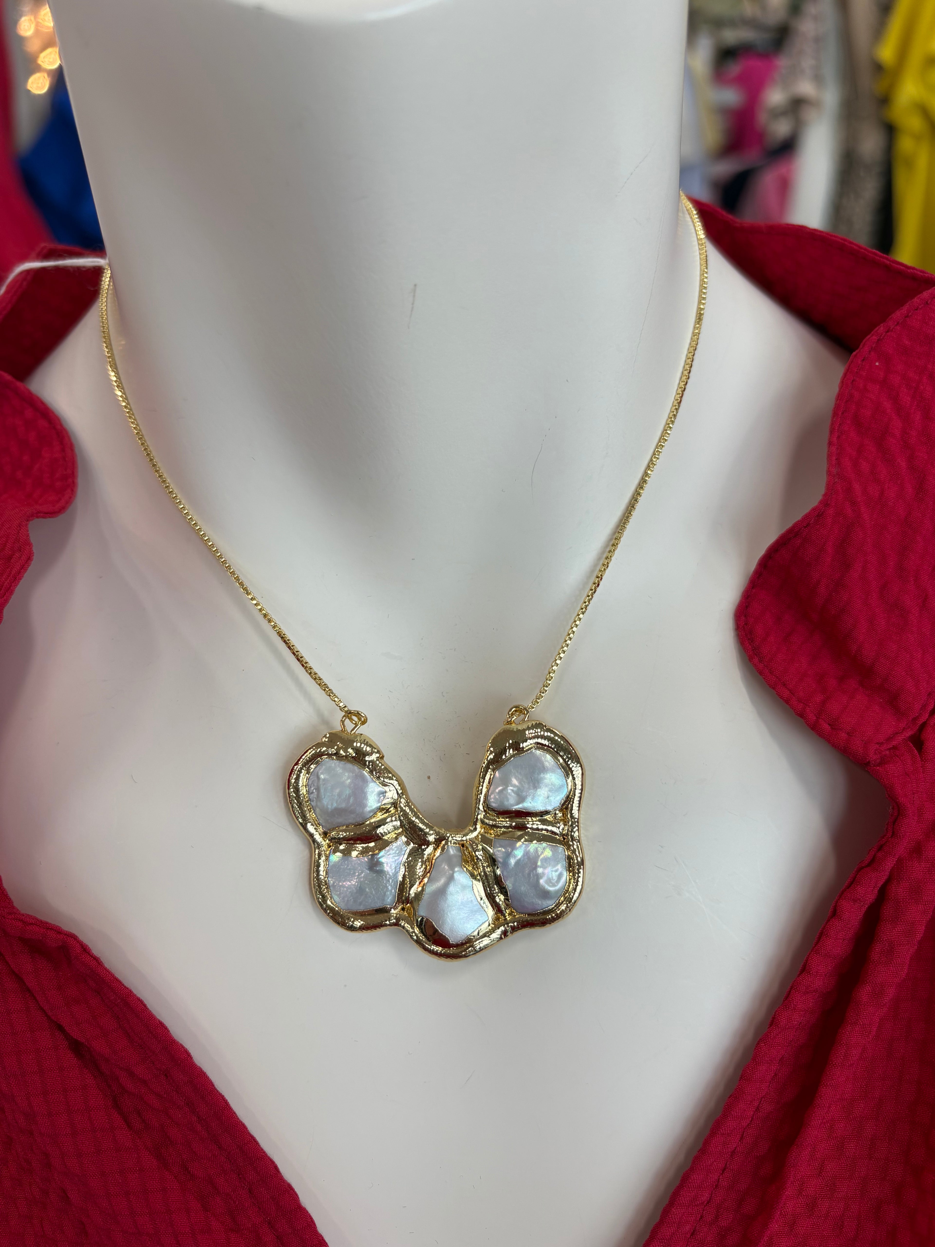 EE Slip Necklace - Pearl!