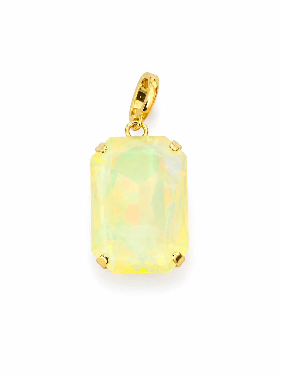 Austrian Crystal Emerald cut pendant-large