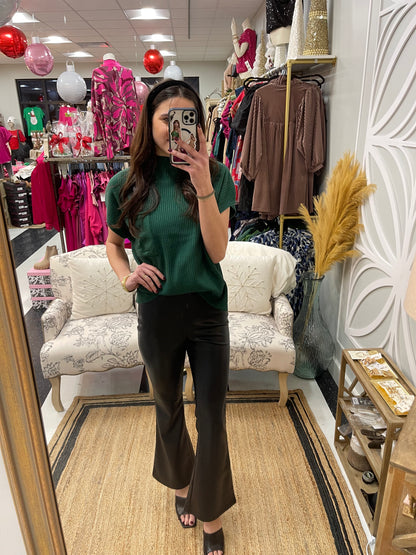 Dolce Cabo side slit flare leggings