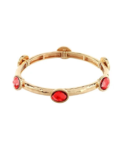 Oval glass stretch bracelet