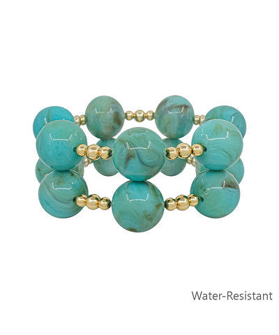 Blue Agave bracelet stack
