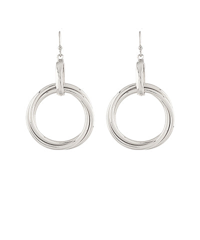 3 Ring dangle earrings