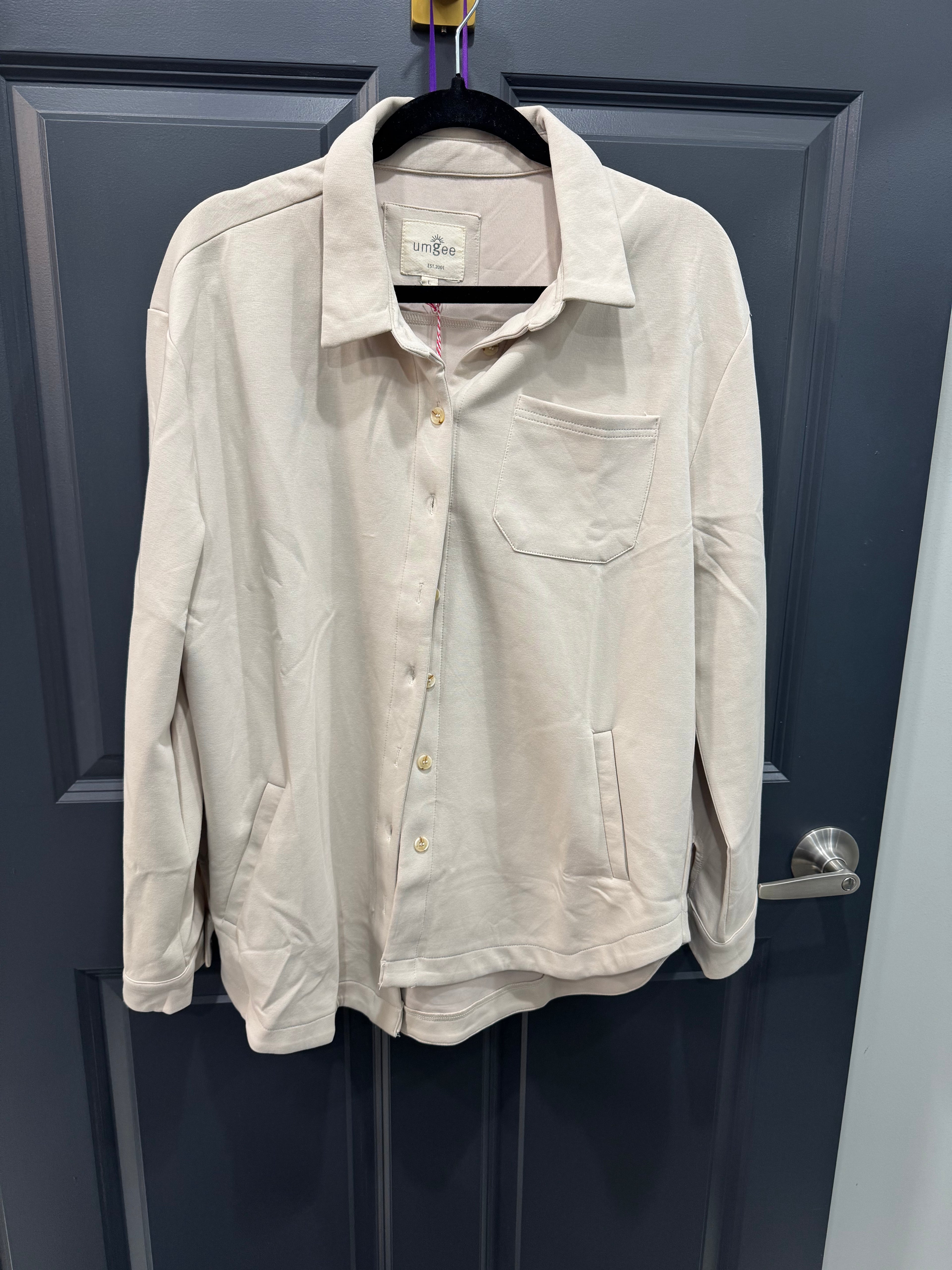 Stone Luxe Knit Oversized Shirt Jacket!