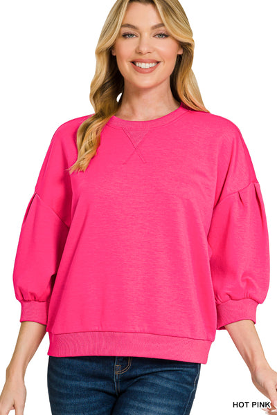 Sophia Scuba Dolman Pullover