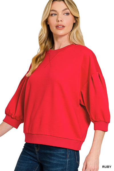 Sophia Scuba Dolman Pullover