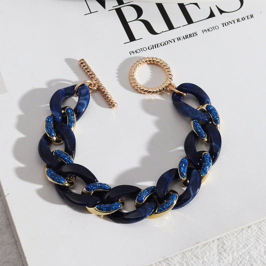 Acrylic toggle bracelets