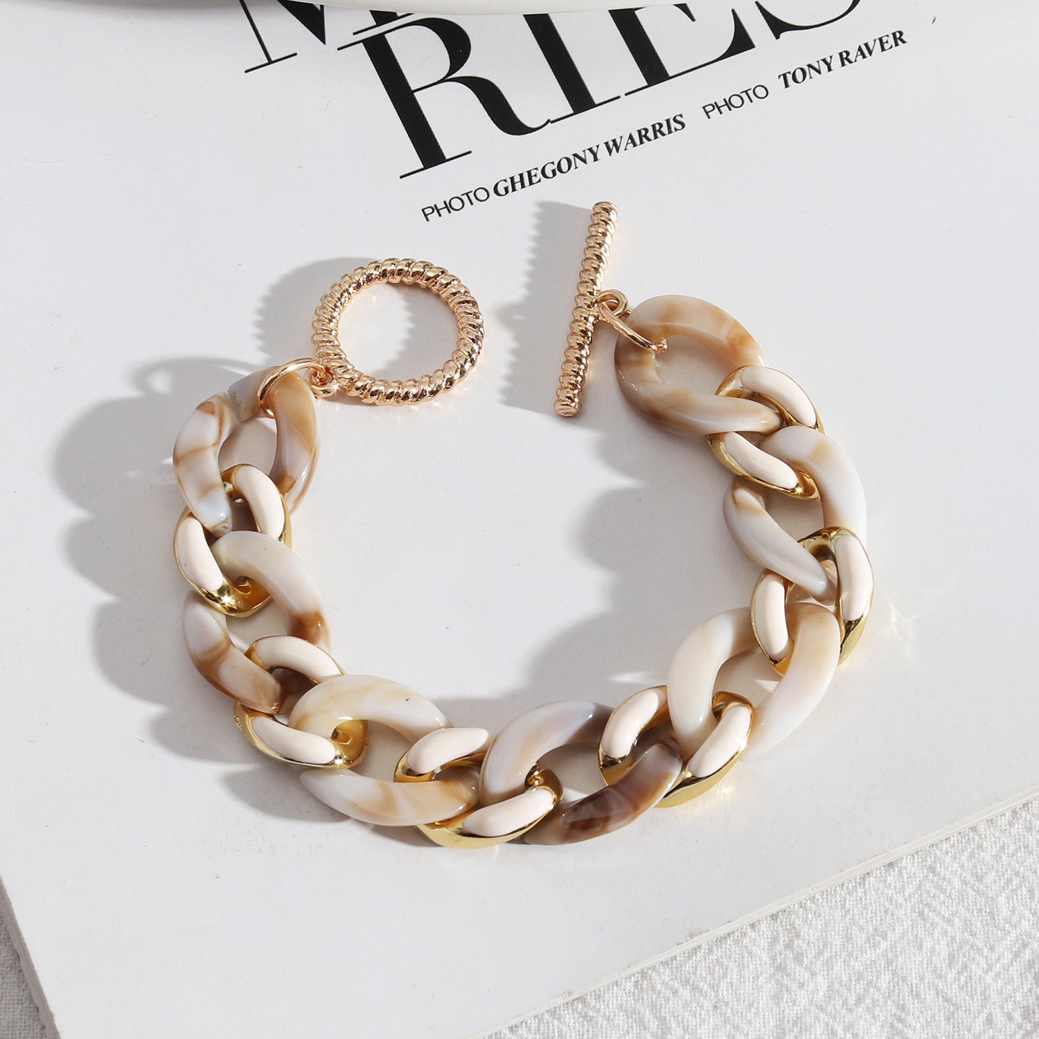 Acrylic toggle bracelets!