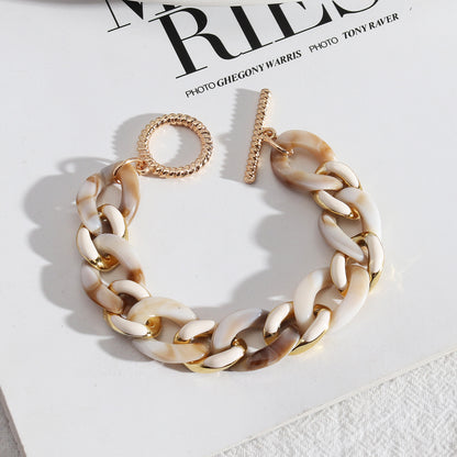 Acrylic toggle bracelets