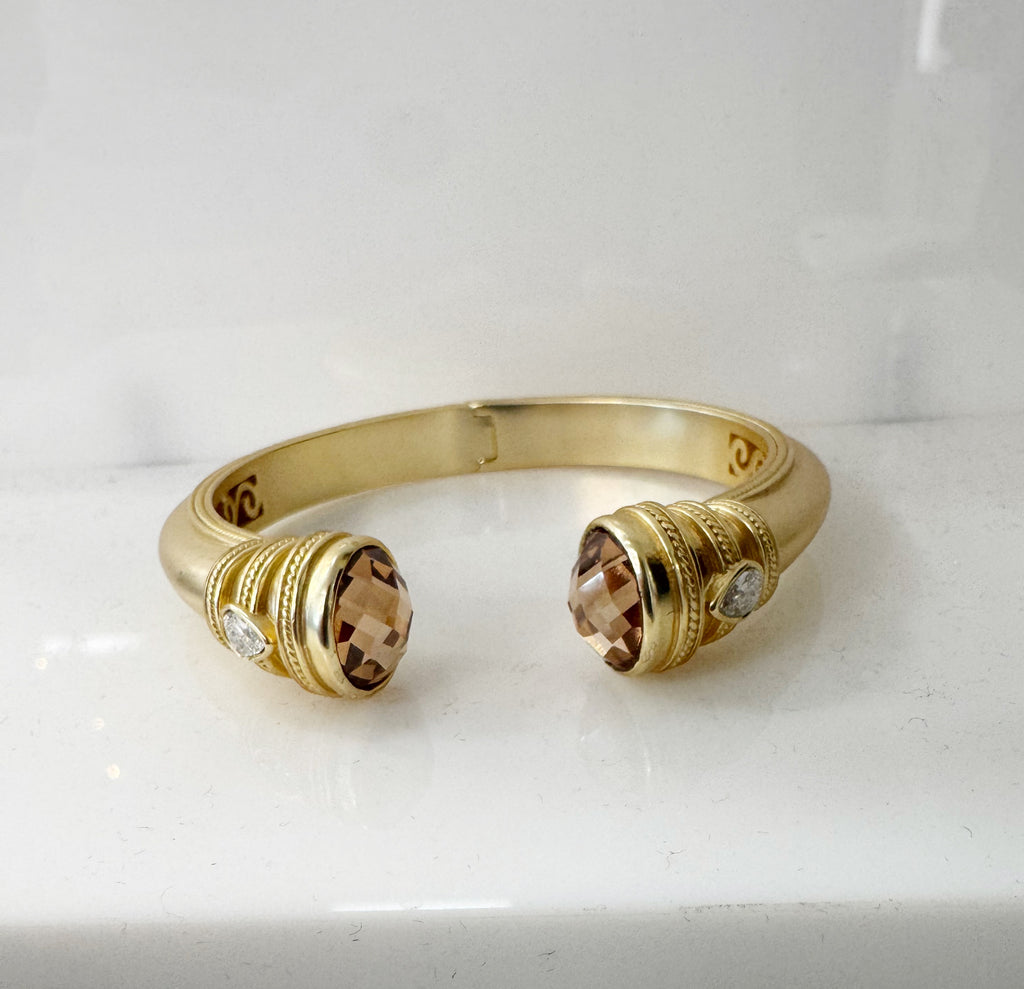 Faceted crystal bracelet