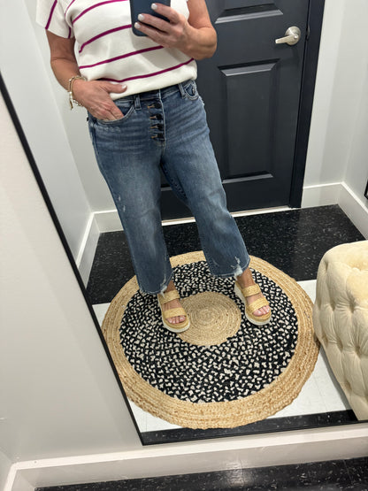 JB HW Button Fly Wide Leg