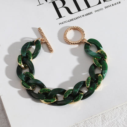 Acrylic toggle bracelets