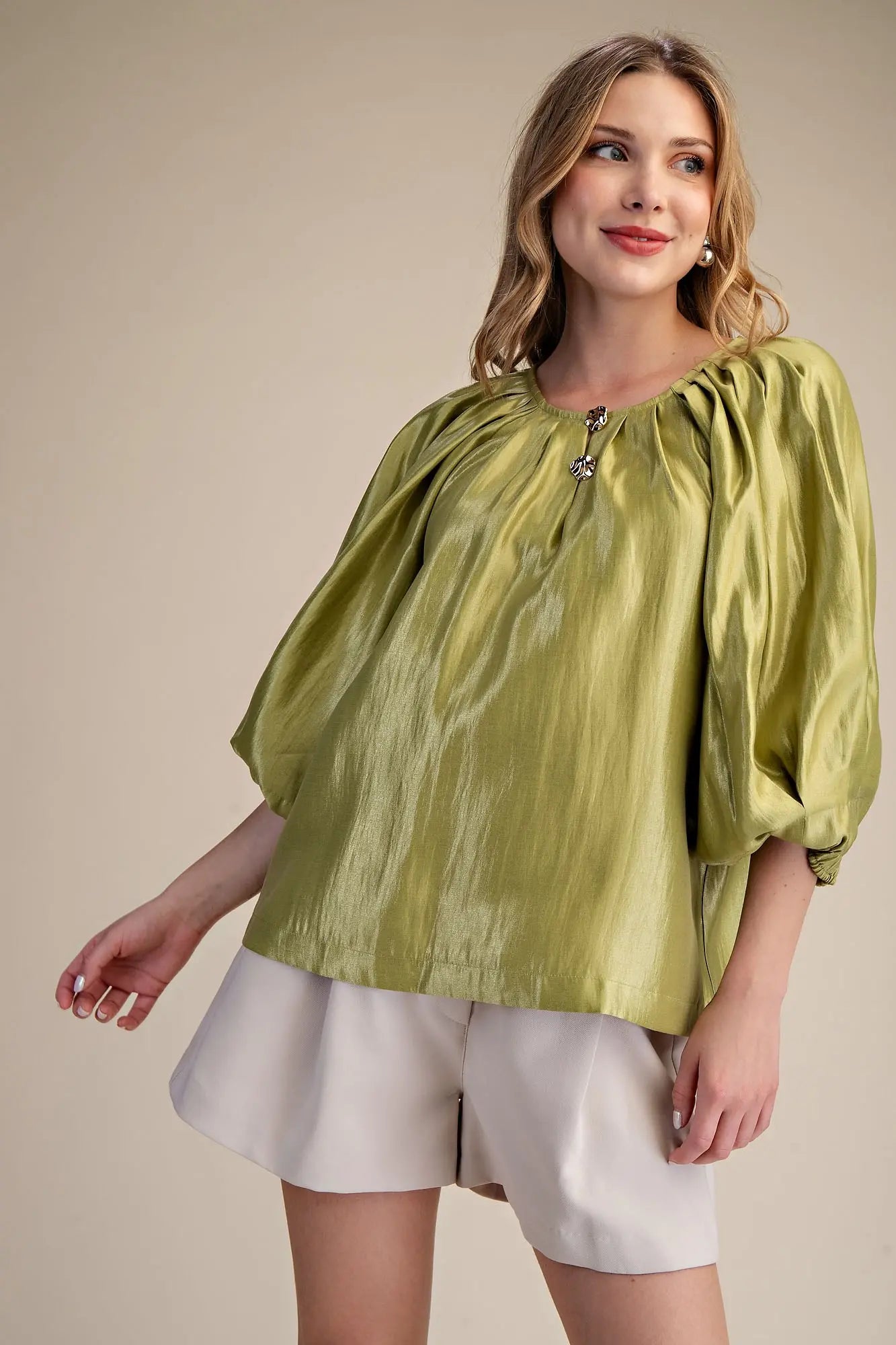 Gold Flower Brooch  Top