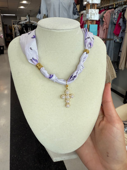 Scarf Necklace - Single Charm