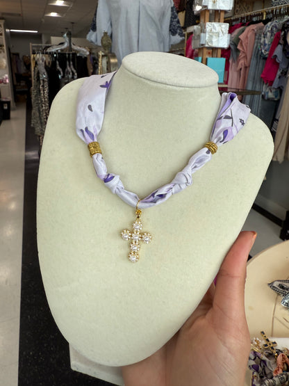 Scarf Necklace - Single Charm
