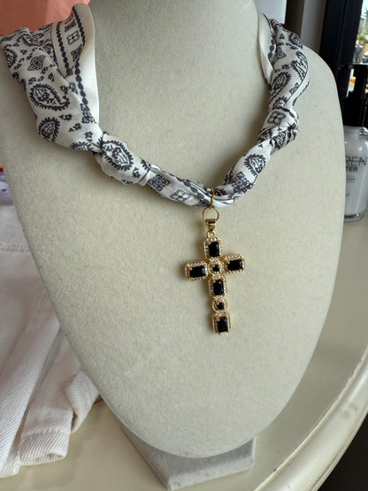 Scarf Necklace - Single Charm