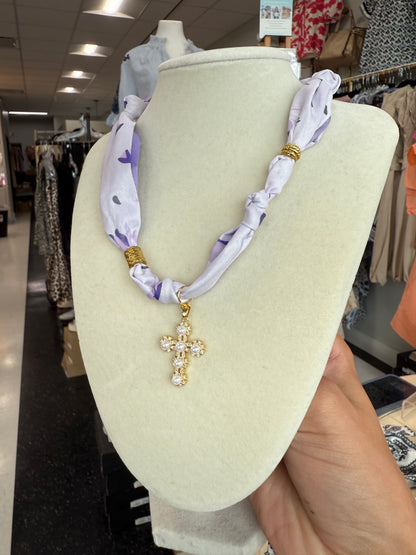Scarf Necklace - Single Charm