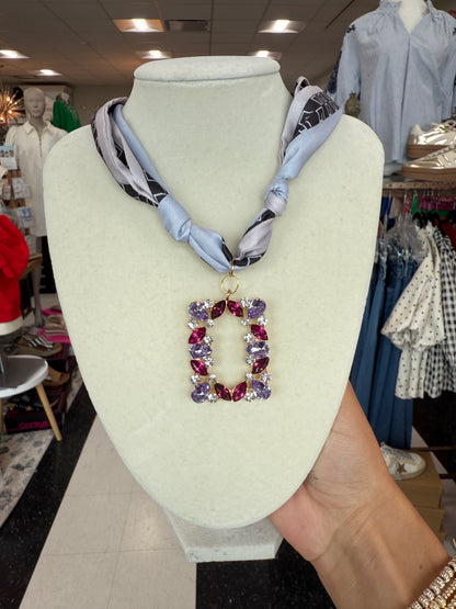 Scarf Necklace - Single Charm