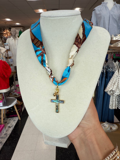 Scarf Necklace - Single Charm