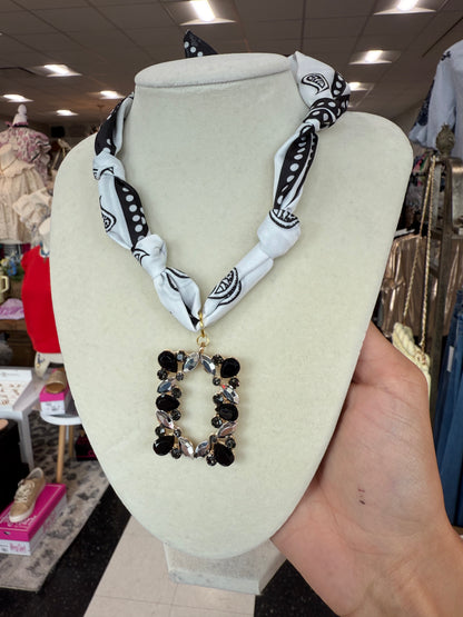 Scarf Necklace - Single Charm
