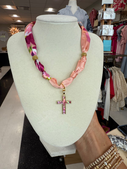 Scarf Necklace - Single Charm