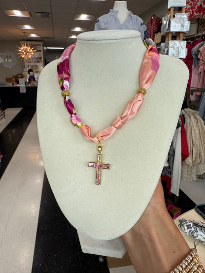 Scarf Necklace - Single Charm