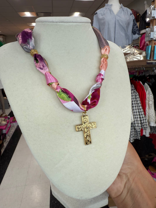 Scarf Necklace - Single Charm