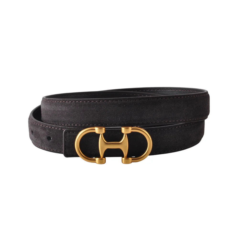 Equestrian Buckle Leather Belt☀️