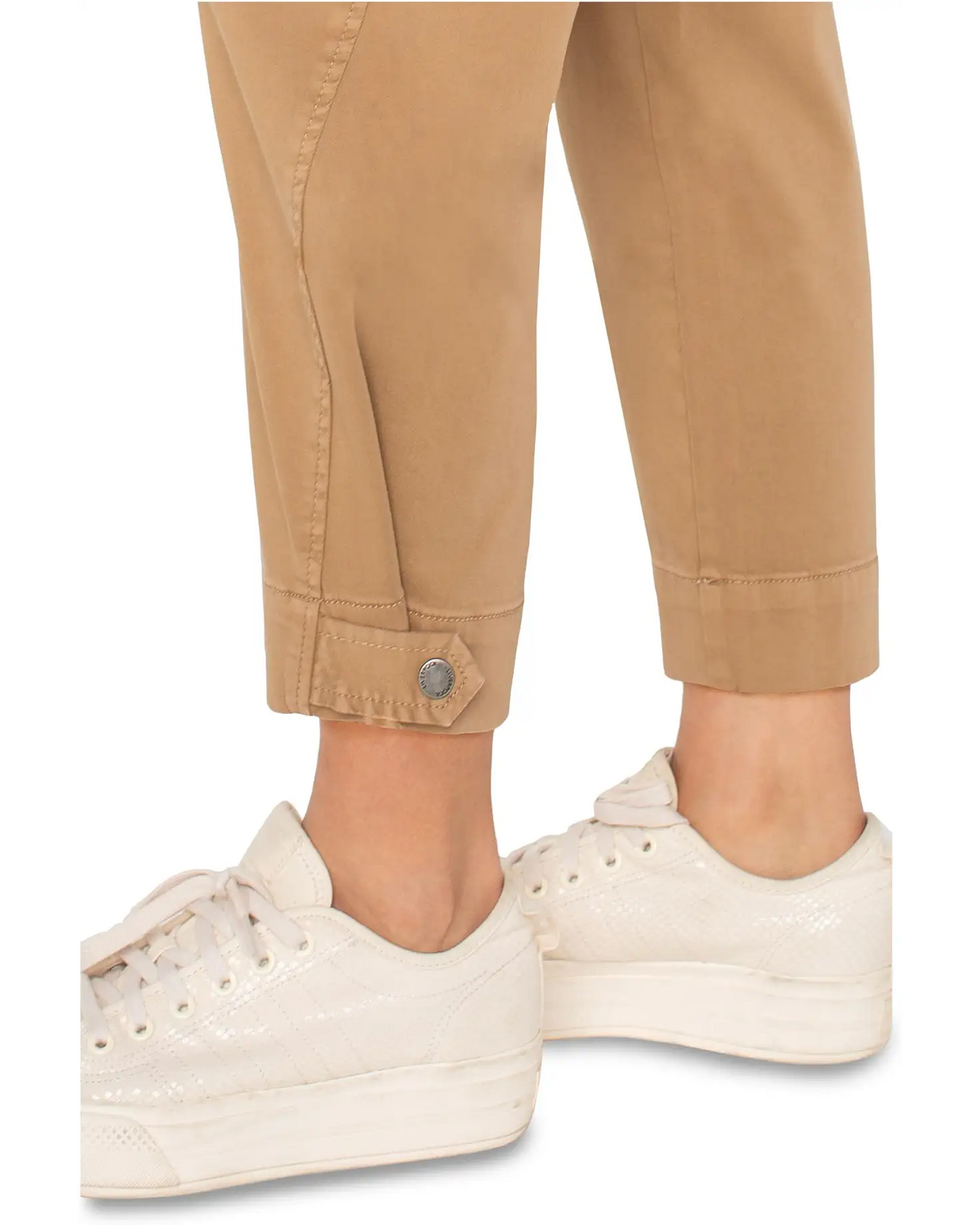 Liverpool Utility crop w/ tab hem