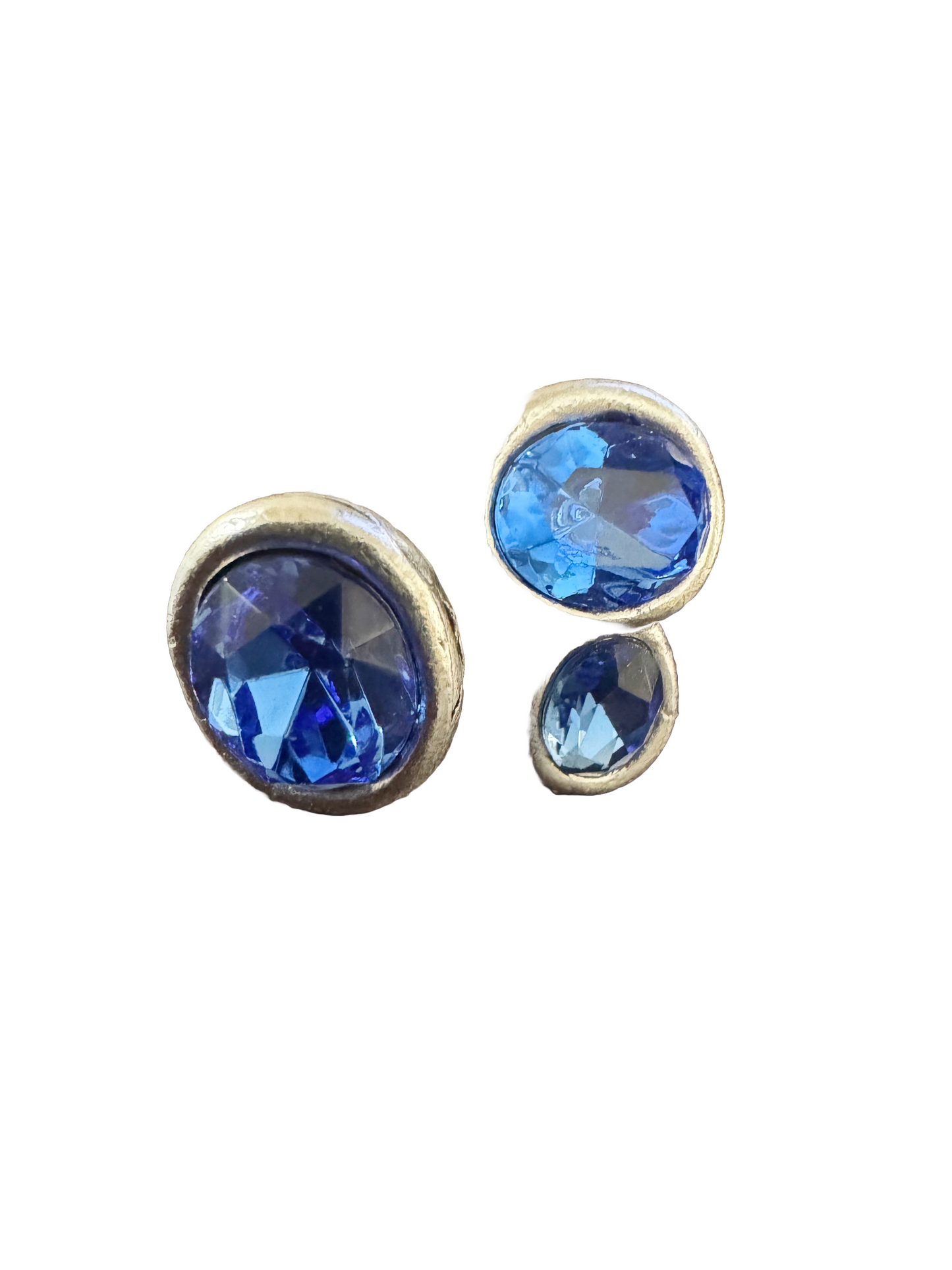 Sterling silver 3 stone adjustable rings