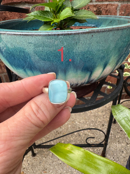 Larimar adjustable rings