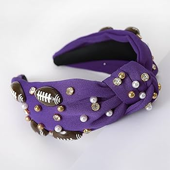 Purple Football headband