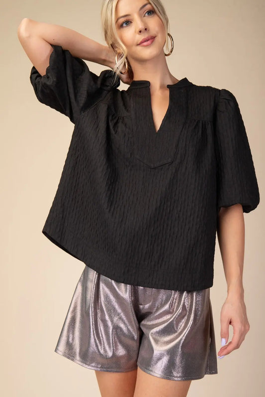 Gloria V neck top