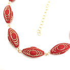 cherry red and gold