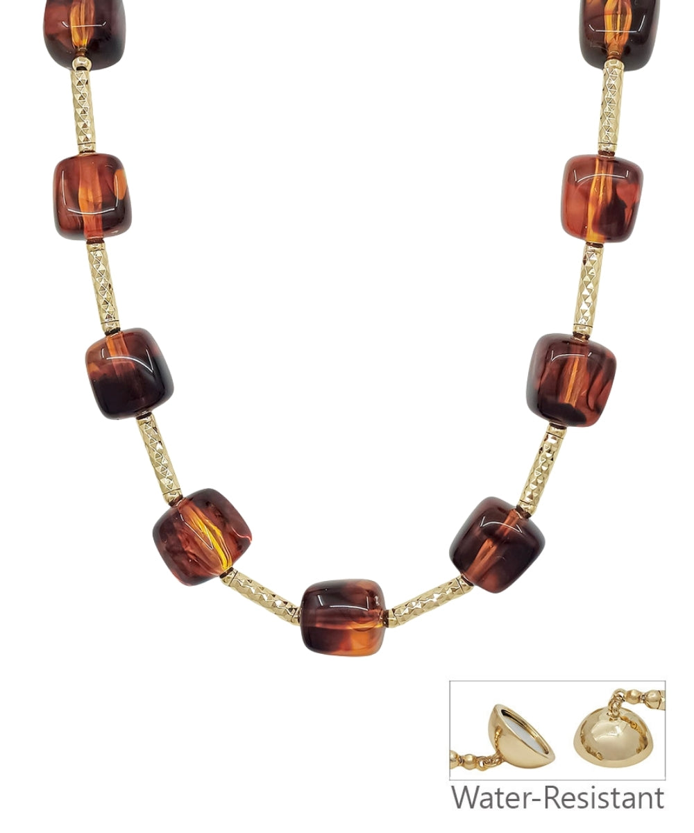 Swirls of color necklace